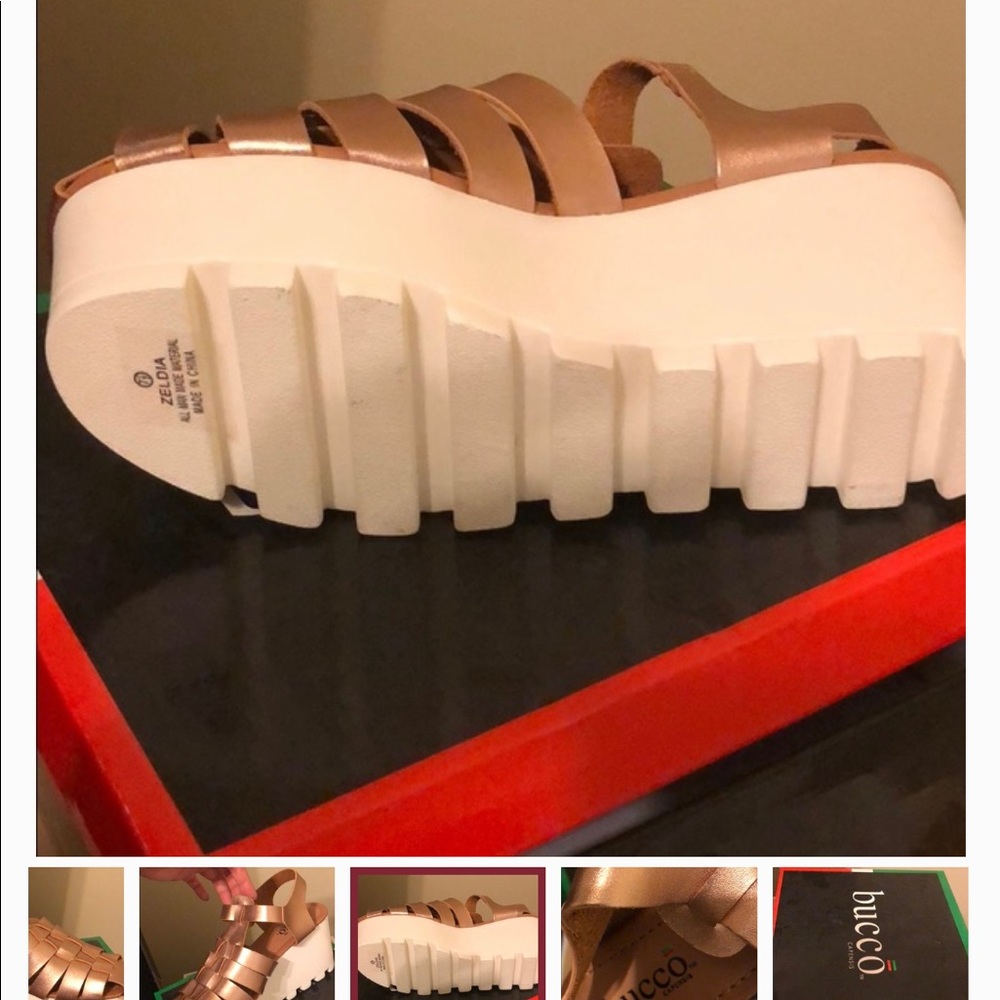 BUCCO ROSEGOLD SANDALS - Picture 3 of 5